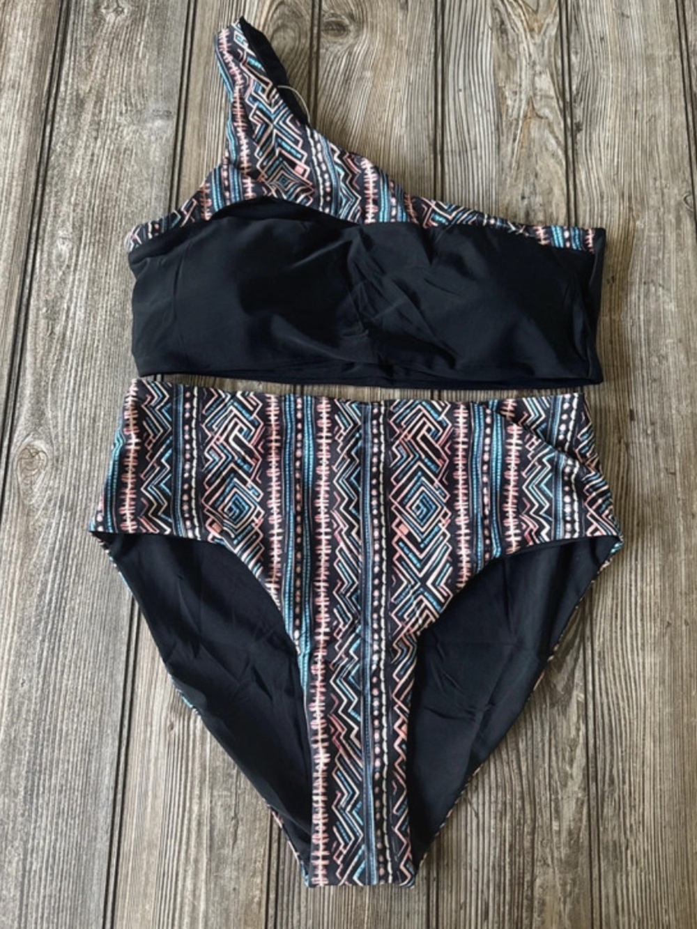 Aimage bikini 2 piece NEW one shoulder medium